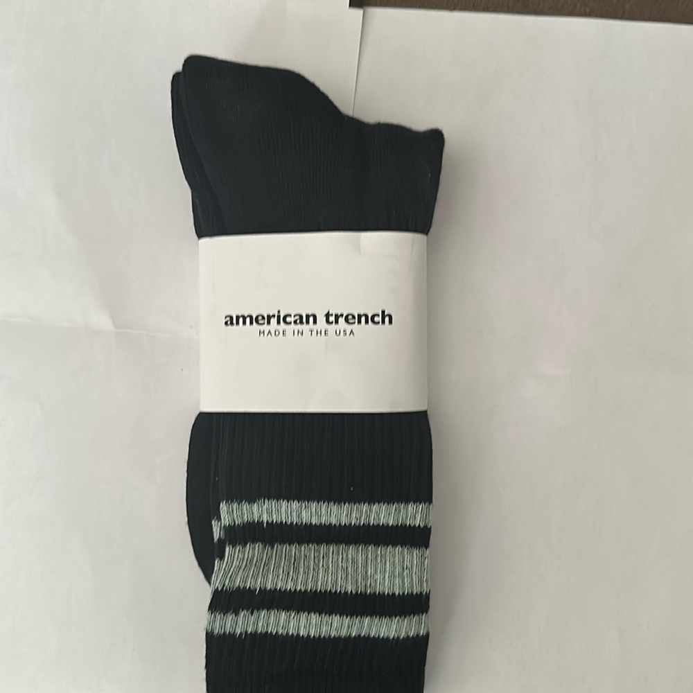 American Trench athletic stripe crew sock